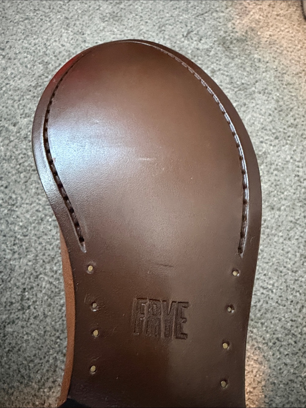 Frye Cognac Leather Heeled Western Boots, never worn! - Picture 2 of 7